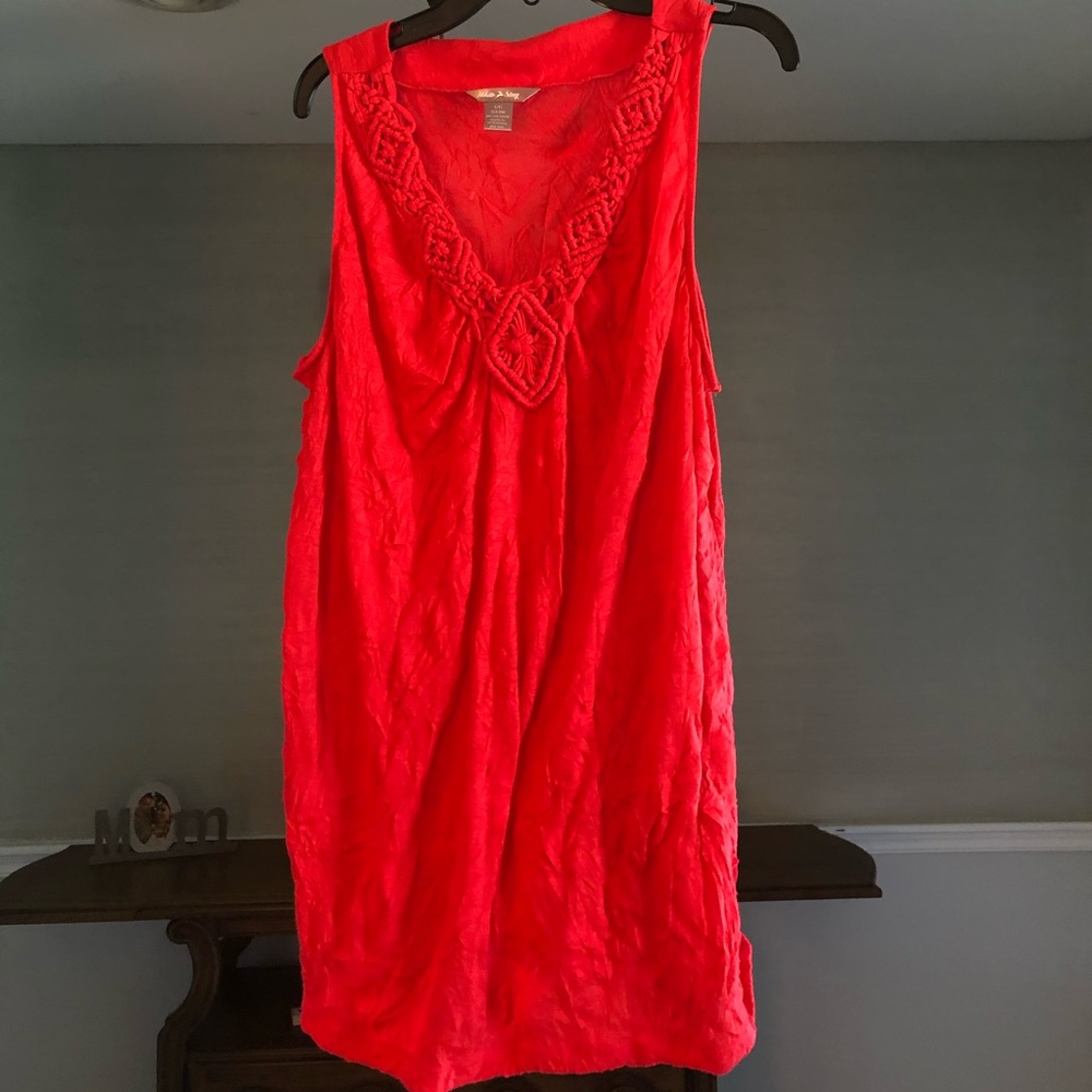 Red tank top